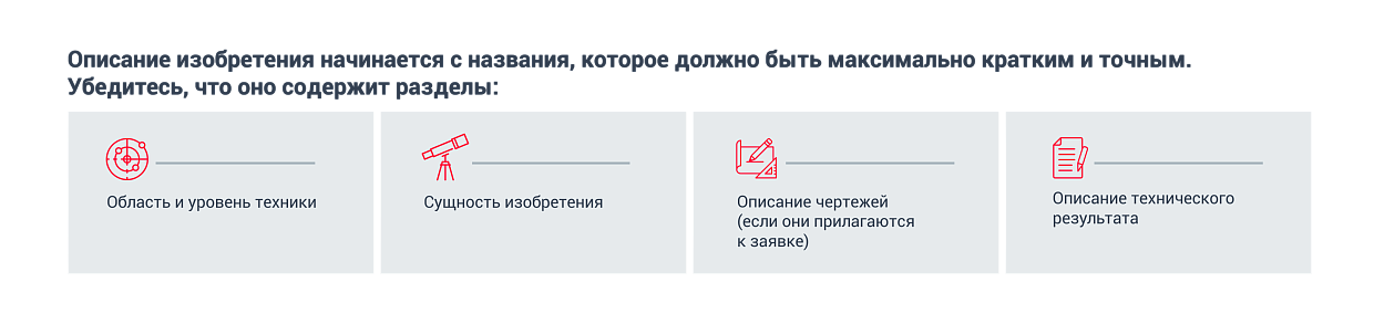 Описание изобретения: что оно должно содержать обязательно